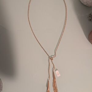 Elegant Gold Tassel Necklace